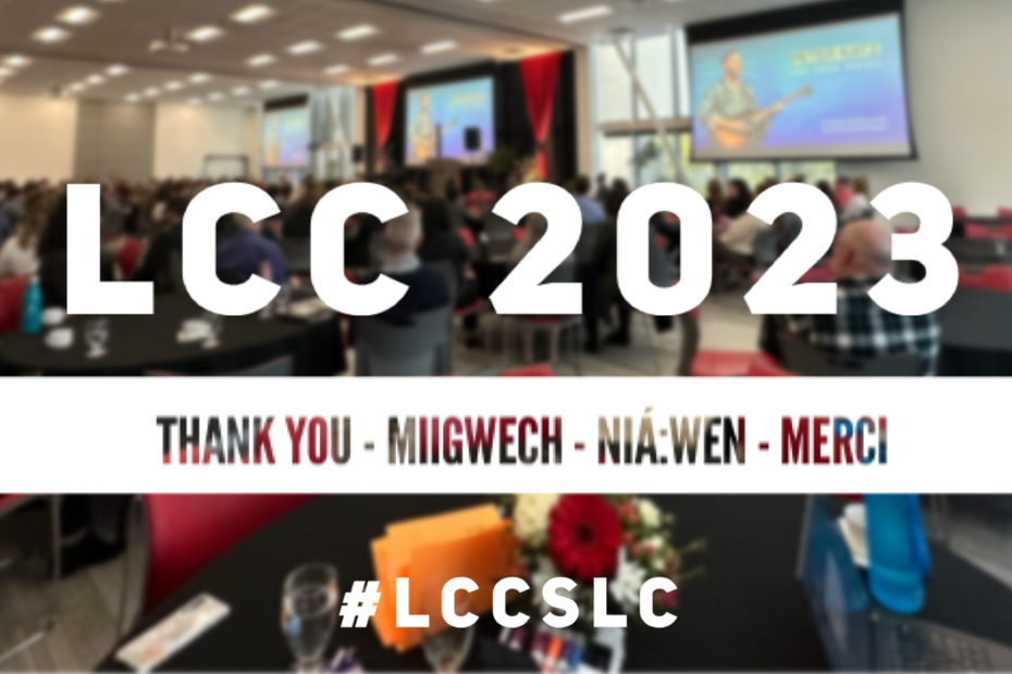 LCC 2023 Thank You Miigwech Nia:wen Merci